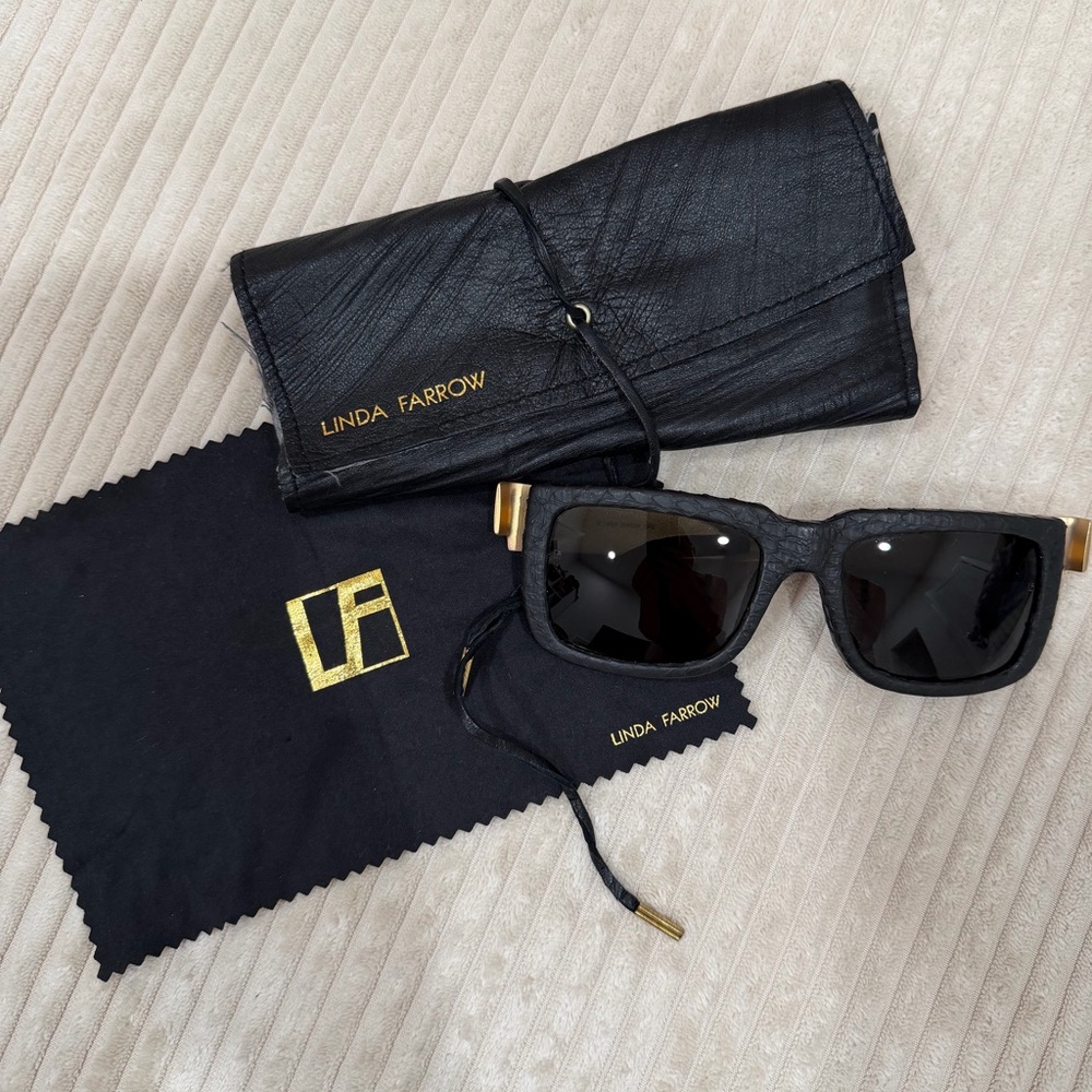 Linda Farrow Python Frame Sunglasses - image 1